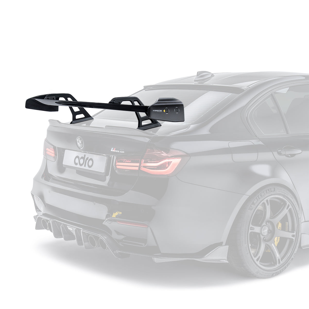 Aleron ADRO estilo cuello cisne para BMW F80 M3 AT-R1