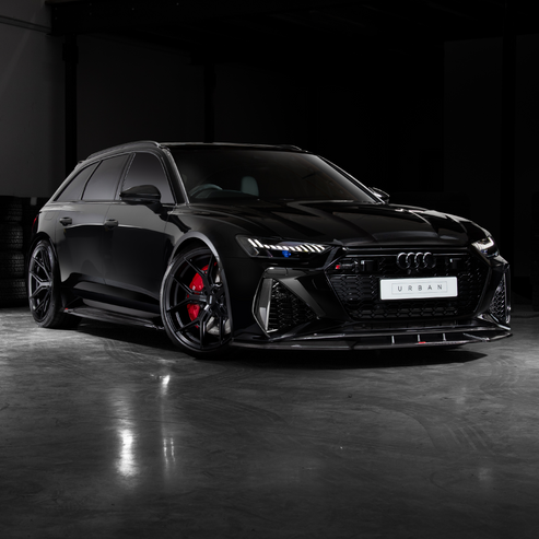 Añadido delantero en carbono Urban para Audi C8 RS6 / RS7 con logotipo - Importworks SP