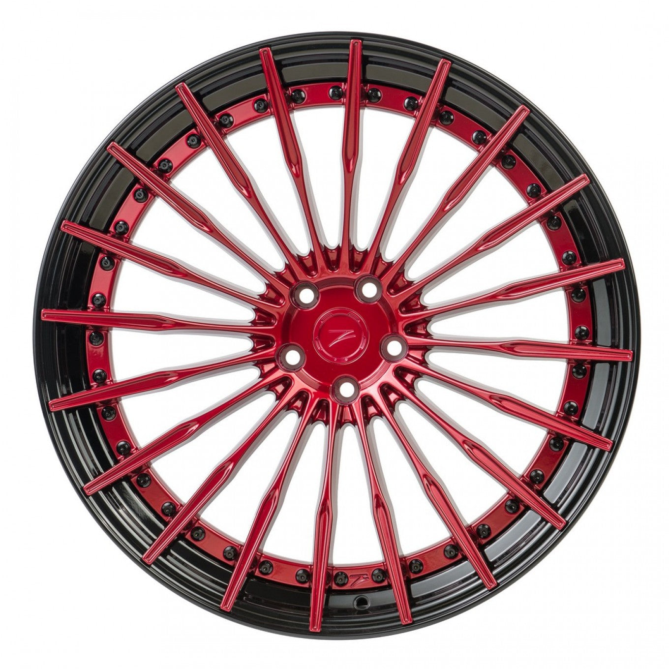 Z-Perfomance ZP. MODULAR II Rojo candy y aro negro brillo - Para Audi, BMW, Mercedes. - Importworks SP