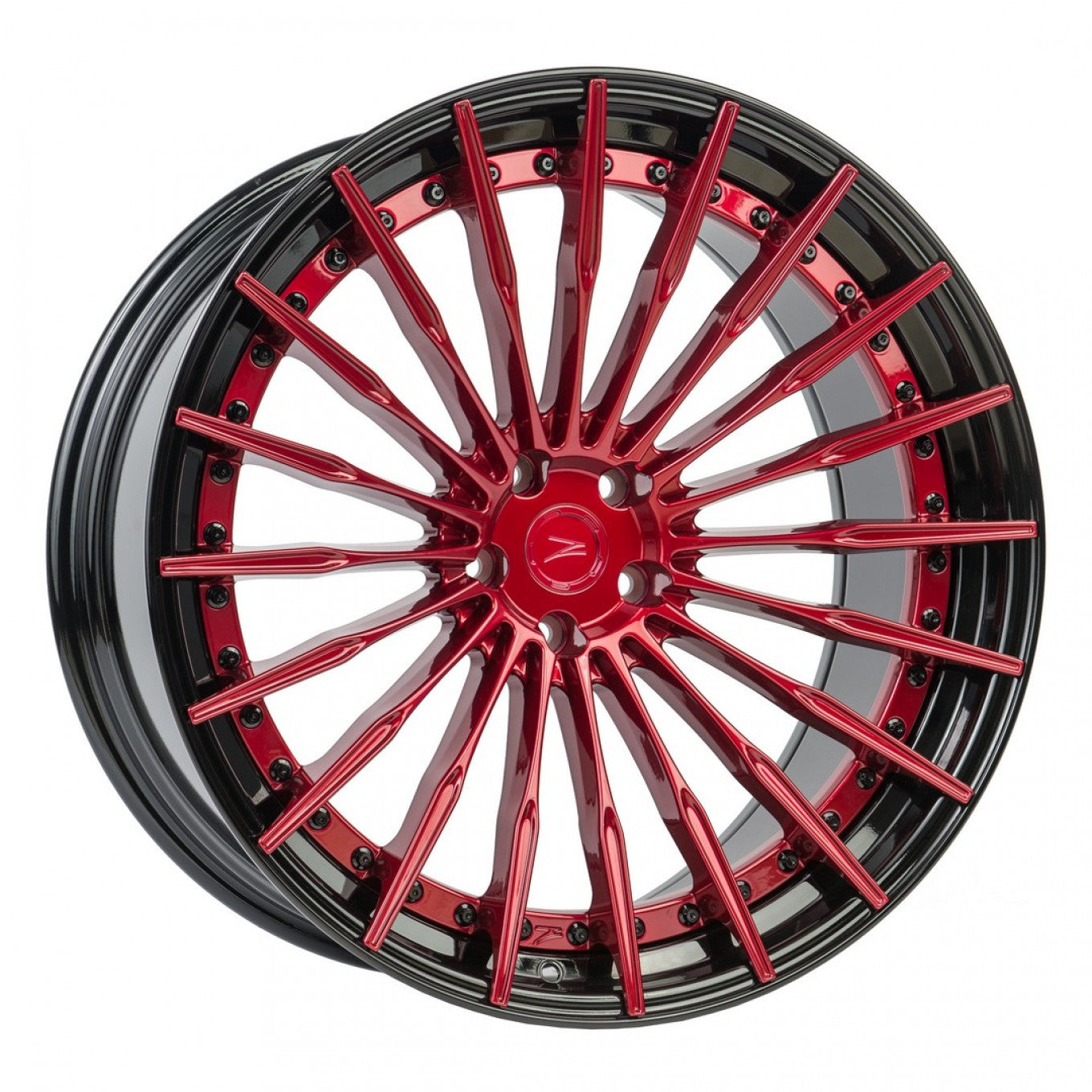 Z-Perfomance ZP. MODULAR II Rojo candy y aro negro brillo - Para Audi, BMW, Mercedes. - Importworks SP