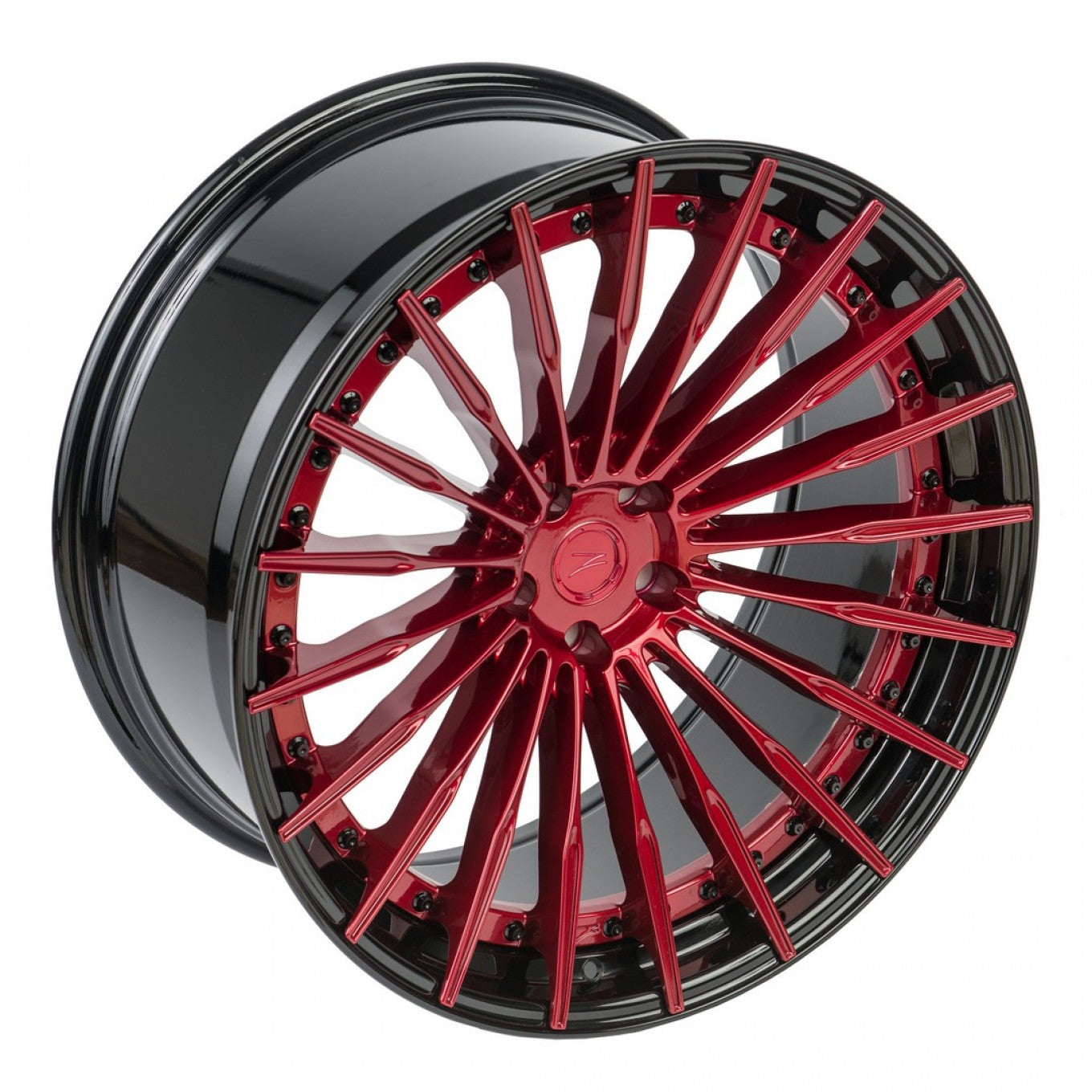 Z-Perfomance ZP. MODULAR II Rojo candy y aro negro brillo - Para Audi, BMW, Mercedes. - Importworks SP