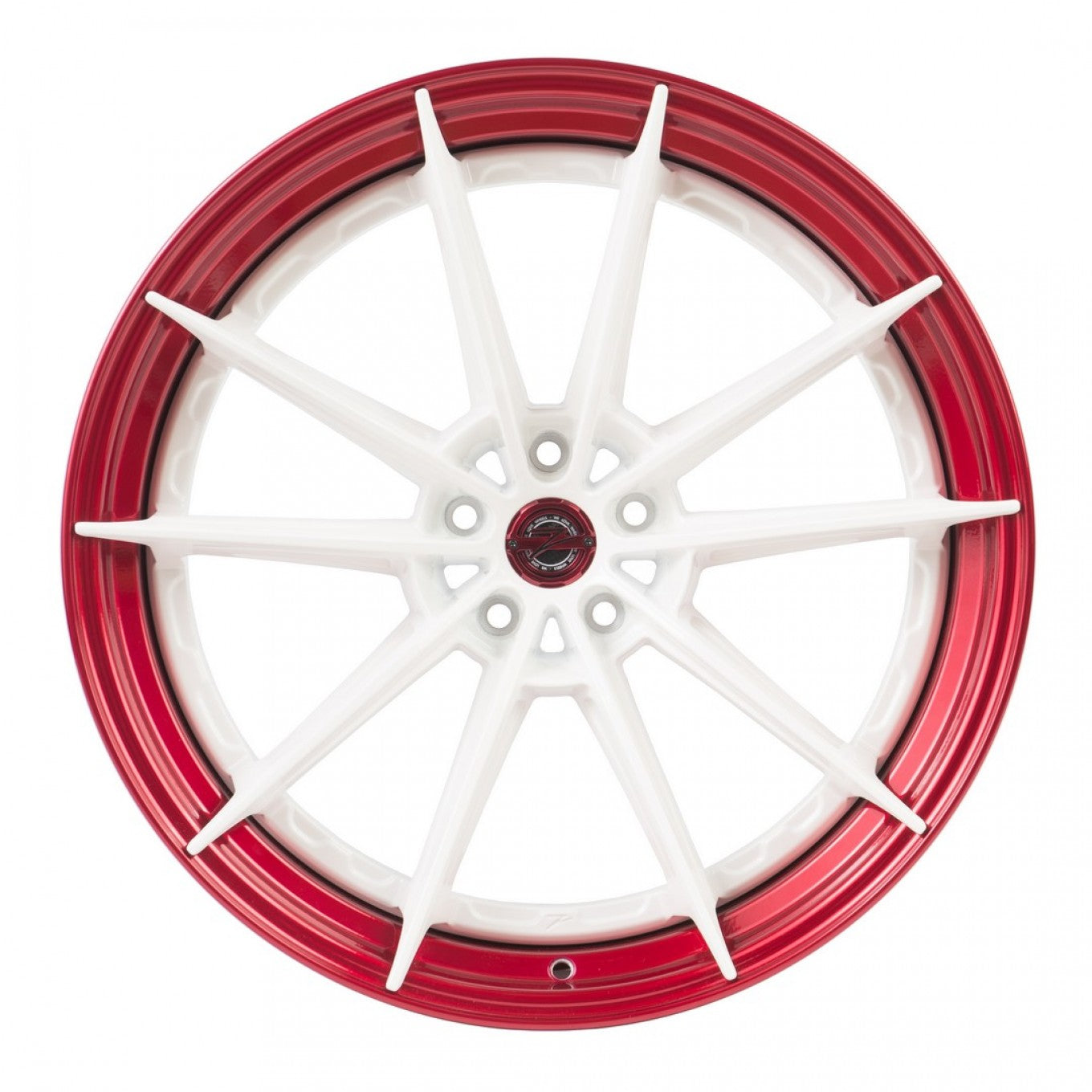 ZP.MODULAR 1 en blanco y aro rojo candy | Para BMW - Importworks SP