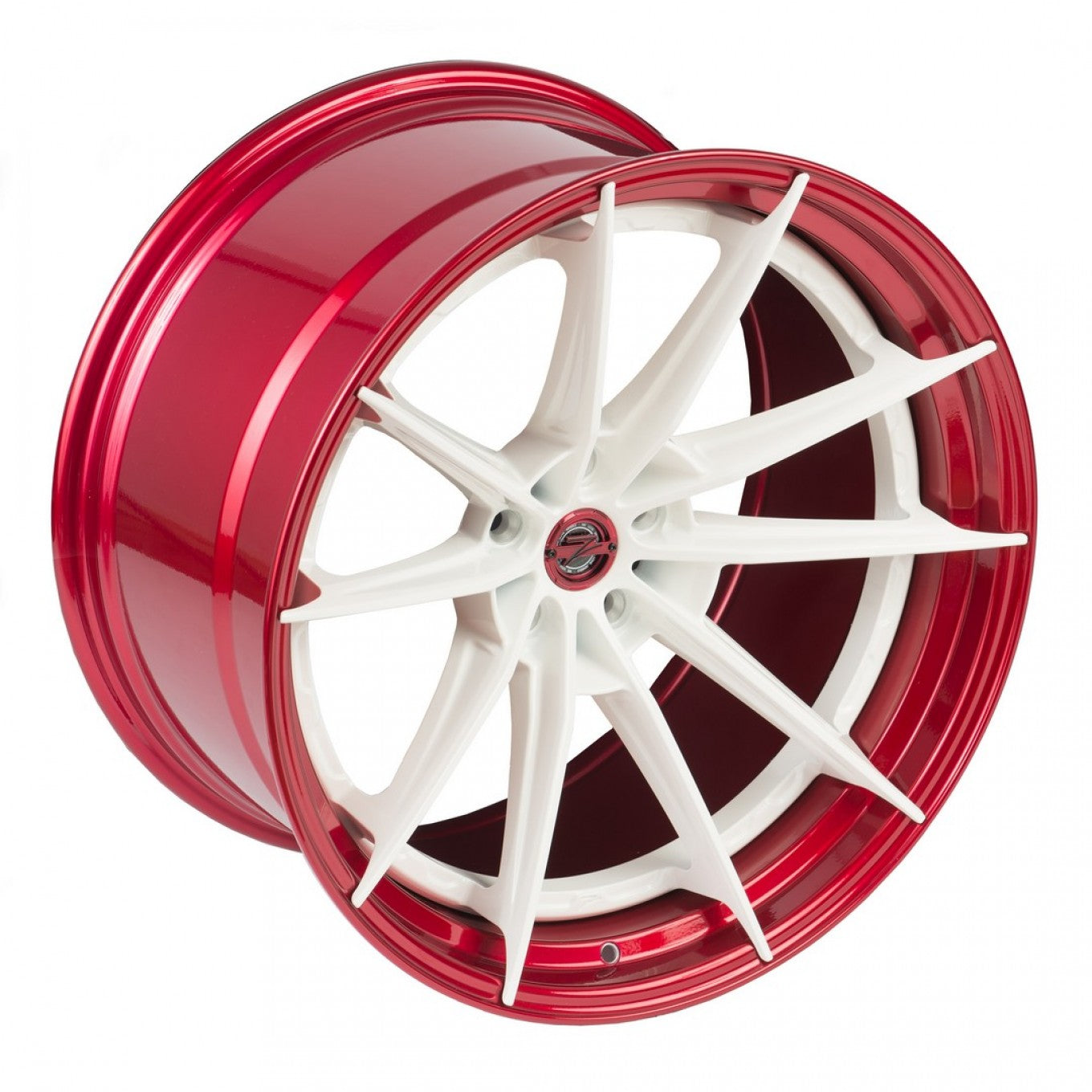 ZP.MODULAR 1 en blanco y aro rojo candy | Para BMW - Importworks SP