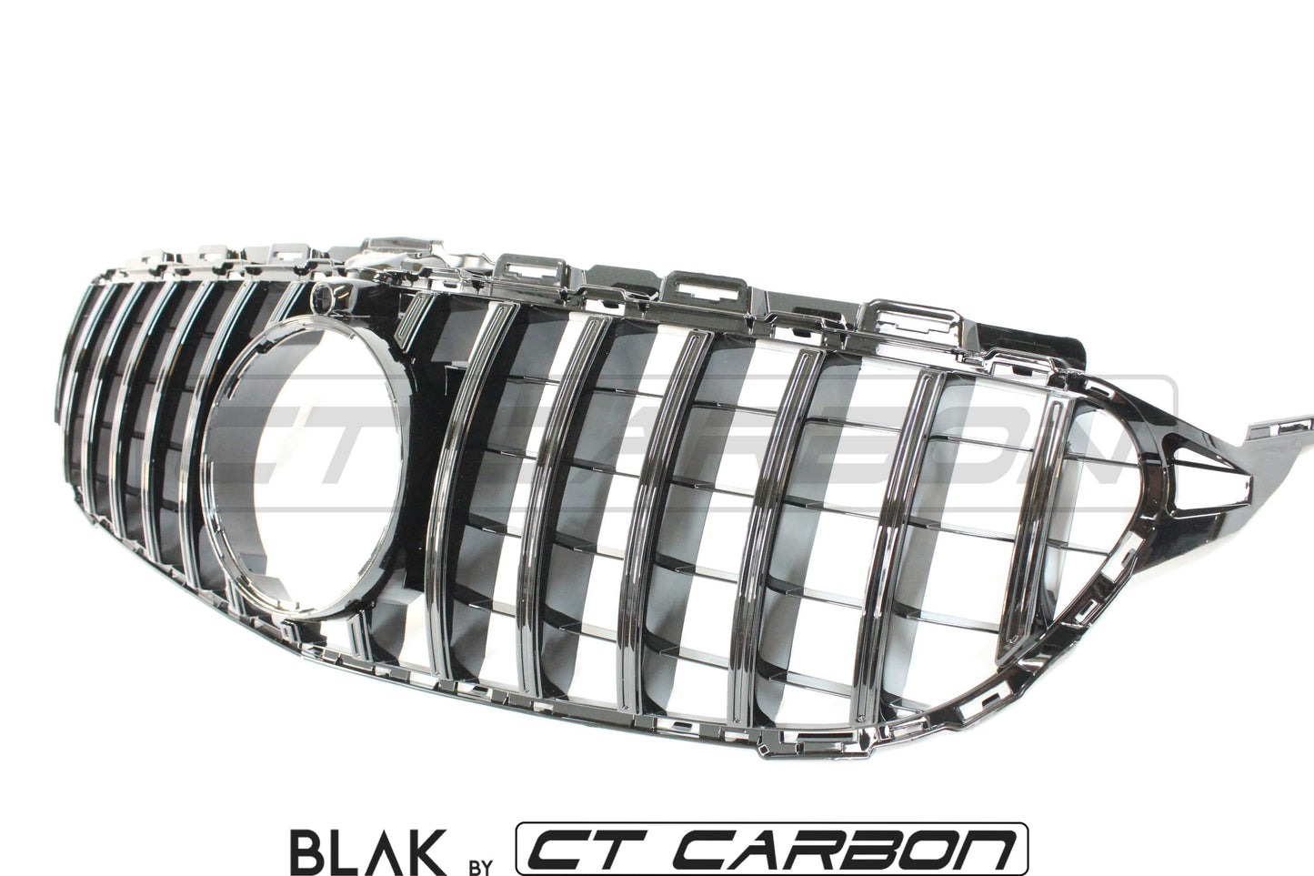 BLAK BY CT GRILLE MERCEDES W205 C CLASS 2014-2018 BLACK GRILLE (WITH CAMERA) - BLAK BY CT CARBON
