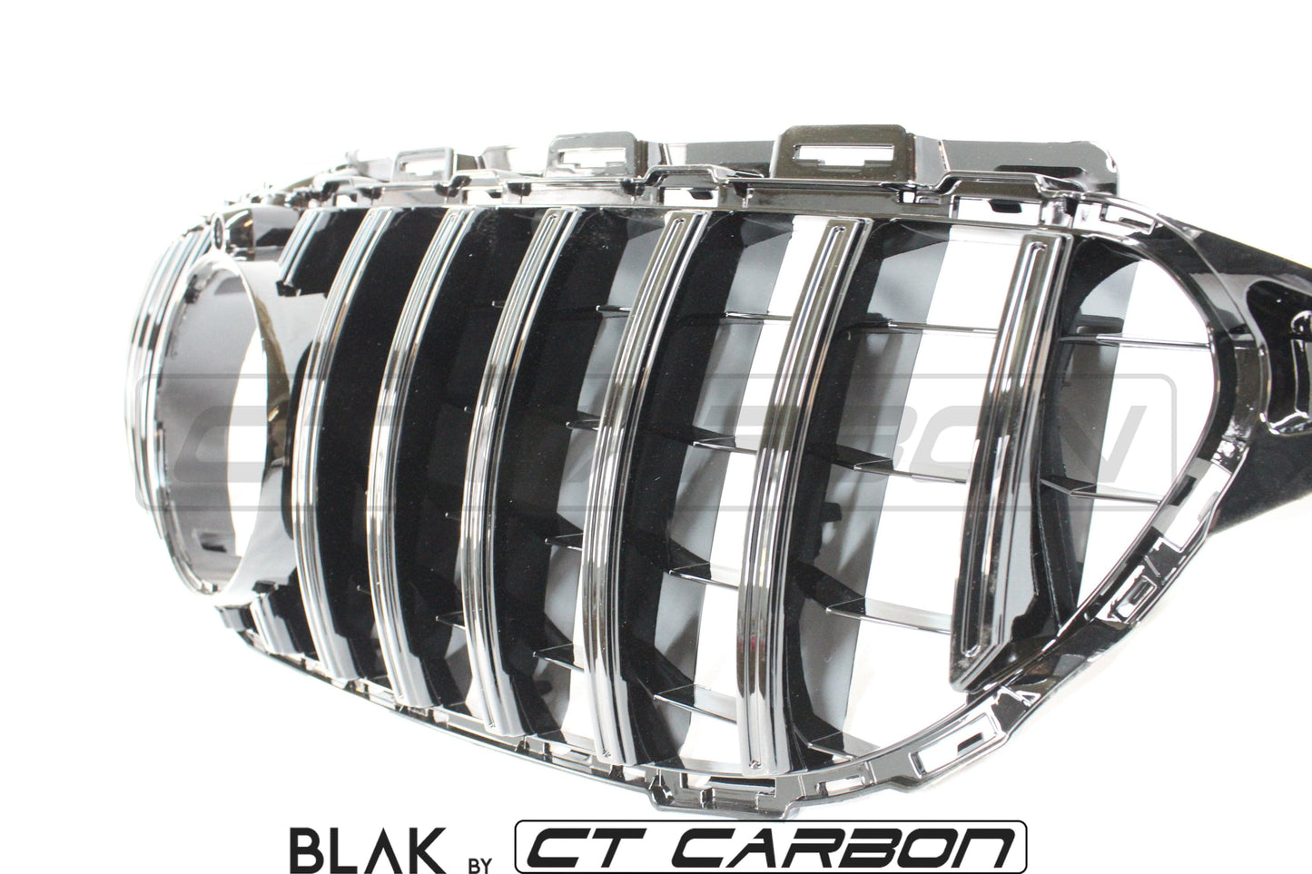 BLAK BY CT GRILLE MERCEDES W205 C CLASS 2014-2018 BLACK GRILLE (WITH CAMERA) - BLAK BY CT CARBON