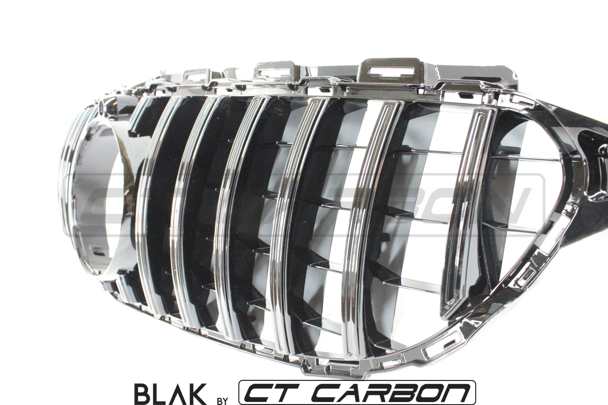 BLAK BY CT GRILLE MERCEDES W205 C CLASS 2014-2018 BLACK GRILLE (WITH CAMERA) - BLAK BY CT CARBON