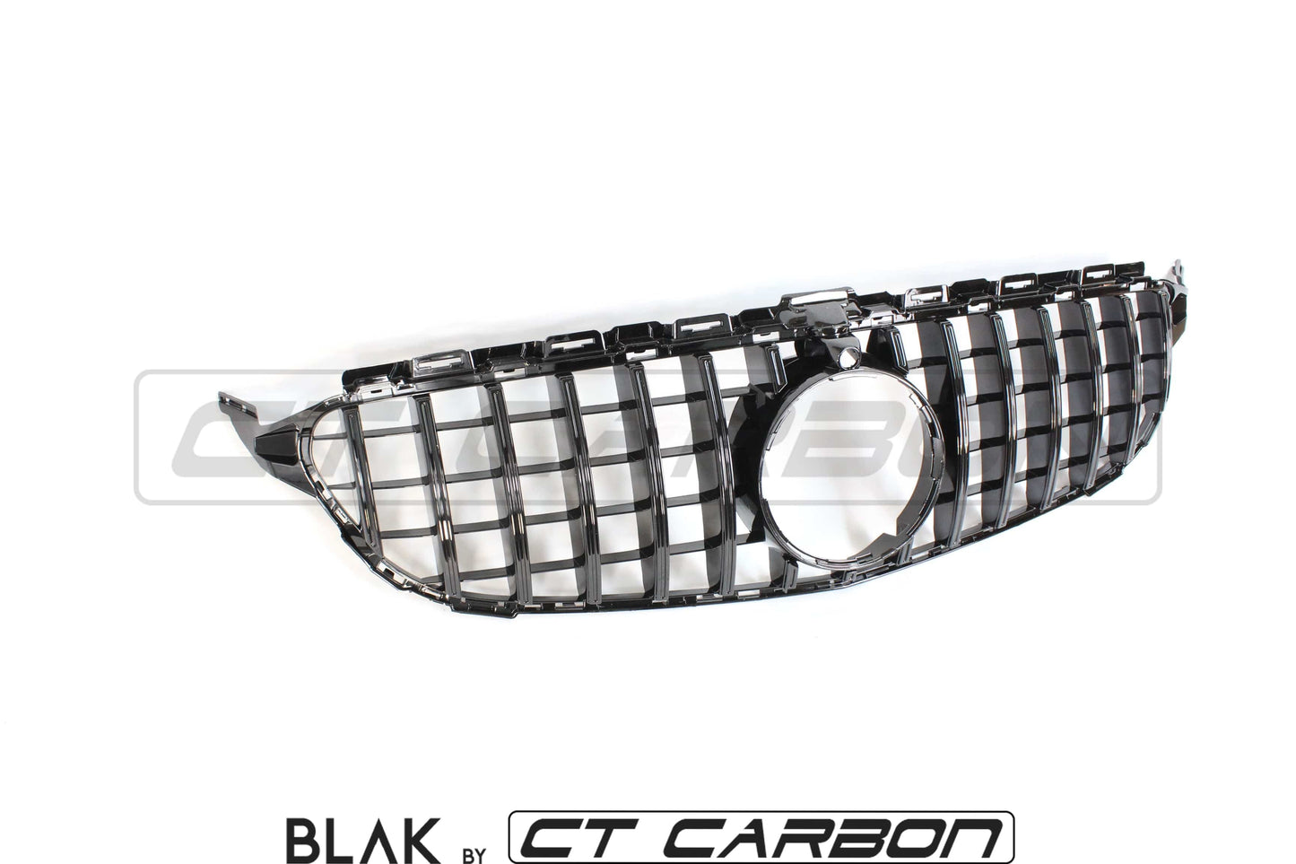 BLAK BY CT GRILLE MERCEDES W205 C CLASS 2014-2018 BLACK GRILLE (WITH CAMERA) - BLAK BY CT CARBON