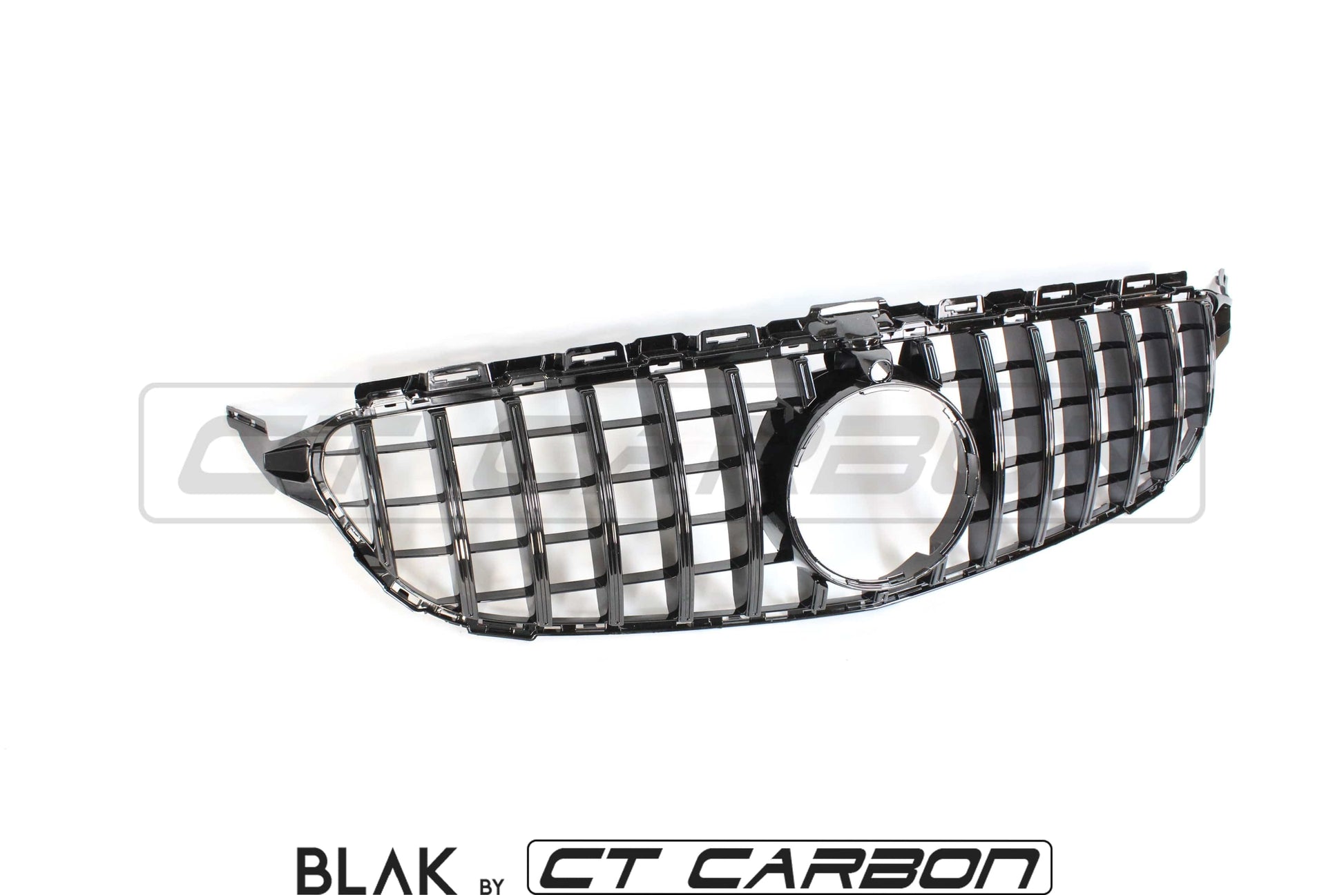 BLAK BY CT GRILLE MERCEDES W205 C CLASS 2014-2018 BLACK GRILLE (WITH CAMERA) - BLAK BY CT CARBON