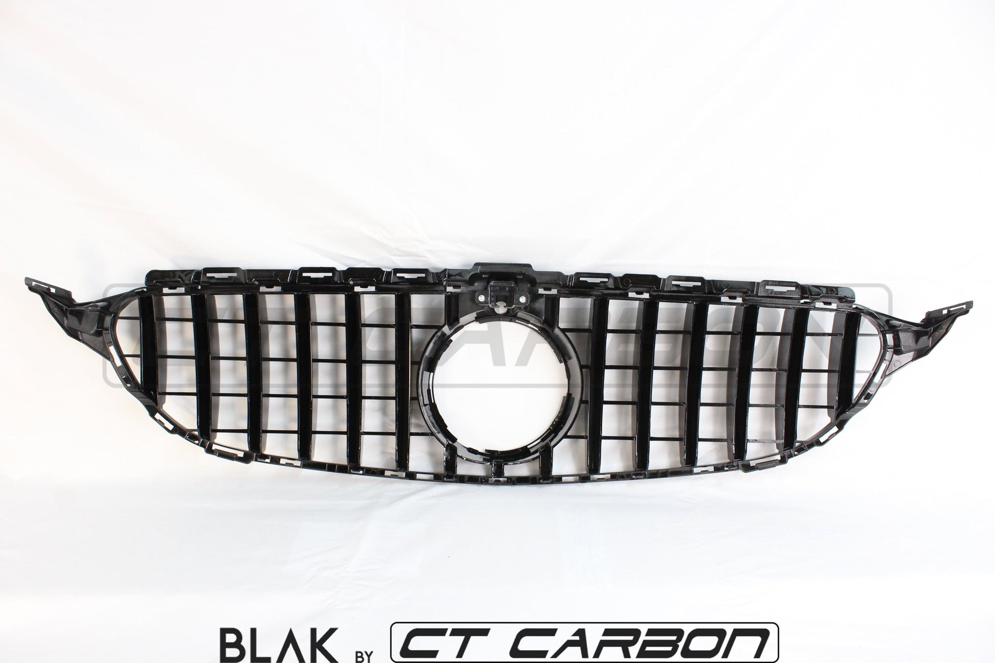 BLAK BY CT GRILLE MERCEDES W205 C CLASS 2014-2018 BLACK GRILLE (WITH CAMERA) - BLAK BY CT CARBON