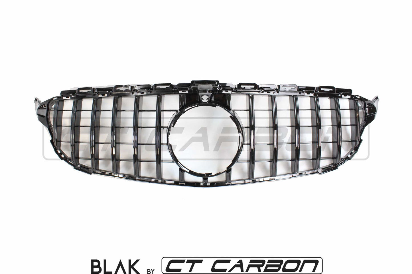 BLAK BY CT GRILLE MERCEDES W205 C CLASS 2014-2018 BLACK GRILLE (WITH CAMERA) - BLAK BY CT CARBON