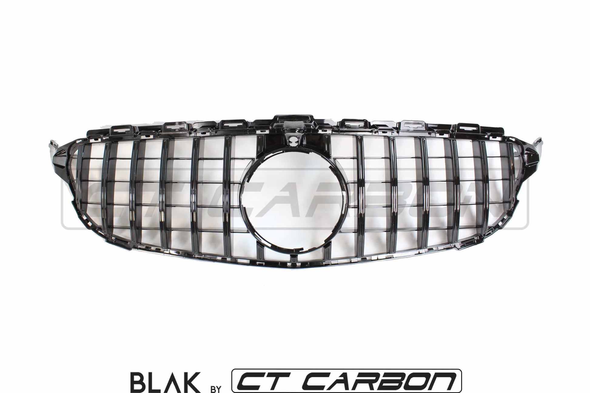 BLAK BY CT GRILLE MERCEDES W205 C CLASS 2014-2018 BLACK GRILLE (WITH CAMERA) - BLAK BY CT CARBON