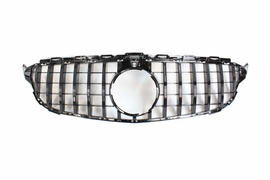 BLAK BY CT GRILLE MERCEDES W205 C CLASS 2014-2018 BLACK GRILLE (WITH CAMERA) - BLAK BY CT CARBON