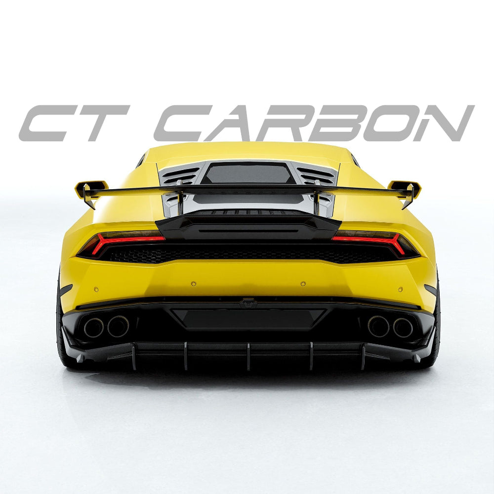 CT CARBON Splitter LAMBORGHINI HURACAN LP-610 & EVO CARBON FIBRE SPOILER/WING - CT DESIGN