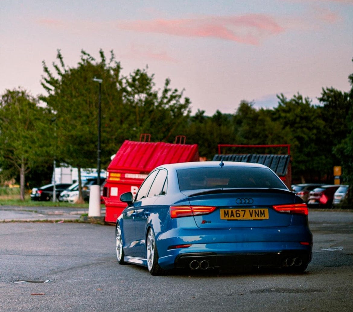 CT CARBON Spoiler AUDI A3 S3 RS3 8V SALOON CARBON FIBRE SPOILER - V STYLE