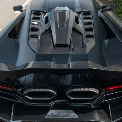 Tapa del motor y toma de aire de techo en carbono para Lamborghini REVUELTO - CT Design