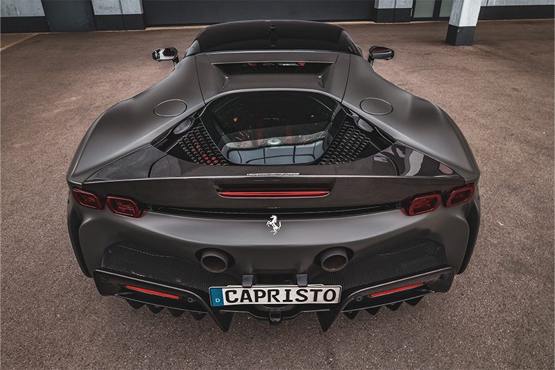 Alerón Capristo en carbono para Ferrari SF90