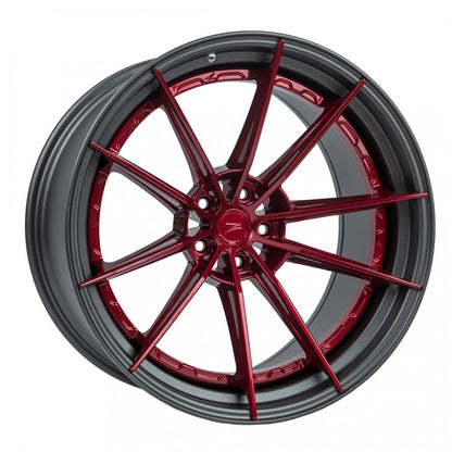 ZP.MODULAR I en rojo sangre y aro gunmetal mate | Para BMW - Importworks SP