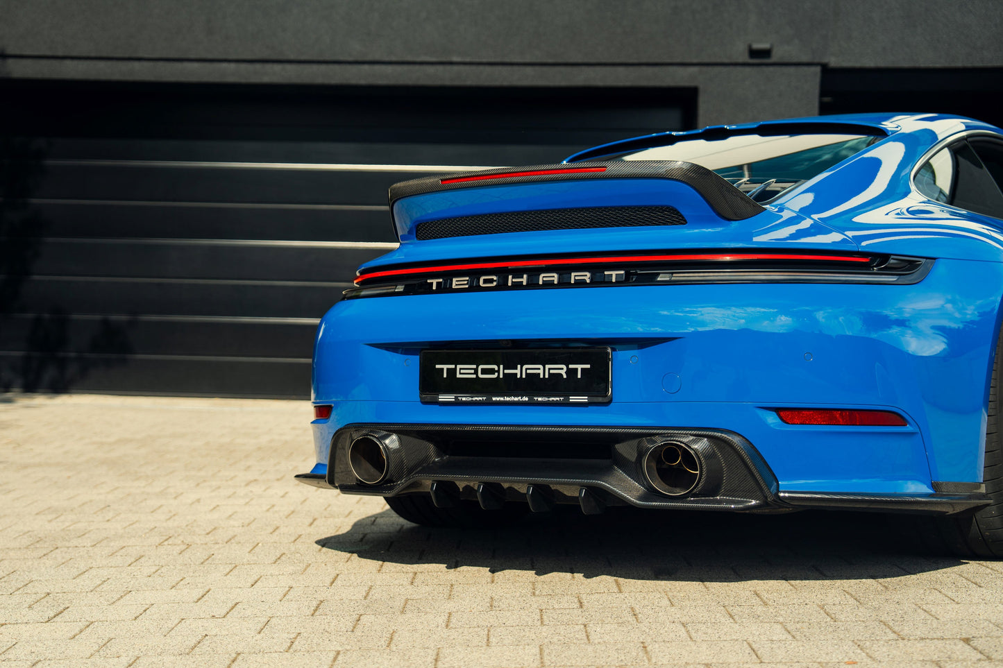 Difusor trasero Techart para Porsche 992.2 Carrera