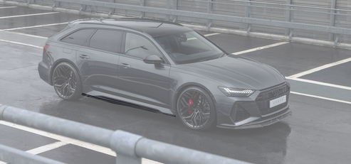 Añadido de talonera en carbono Urban para Audi C8 RS6 / RS7 - con logotipo - Importworks SP