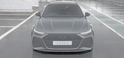 Añadido delantero en carbono Urban para Audi C8 RS6 / RS7 con logotipo - Importworks SP