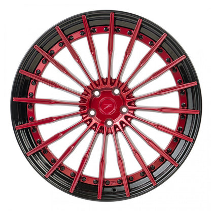 Z-Perfomance ZP. MODULAR II Rojo candy y aro negro brillo - Para Audi, BMW, Mercedes. - Importworks SP