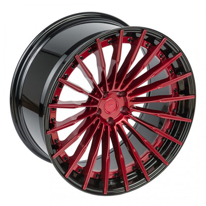 Z-Perfomance ZP. MODULAR II Rojo candy y aro negro brillo - Para Audi, BMW, Mercedes. - Importworks SP