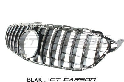 BLAK BY CT GRILLE MERCEDES W205 C CLASS 2014-2018 BLACK GRILLE (WITH CAMERA) - BLAK BY CT CARBON
