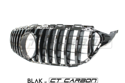 BLAK BY CT GRILLE MERCEDES W205 C CLASS 2014-2018 BLACK GRILLE (WITH CAMERA) - BLAK BY CT CARBON