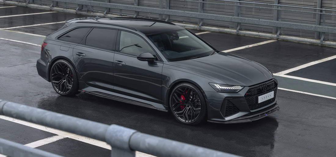 Añadido de talonera en carbono Urban para Audi C8 RS6 / RS7 - con logotipo - Importworks SP