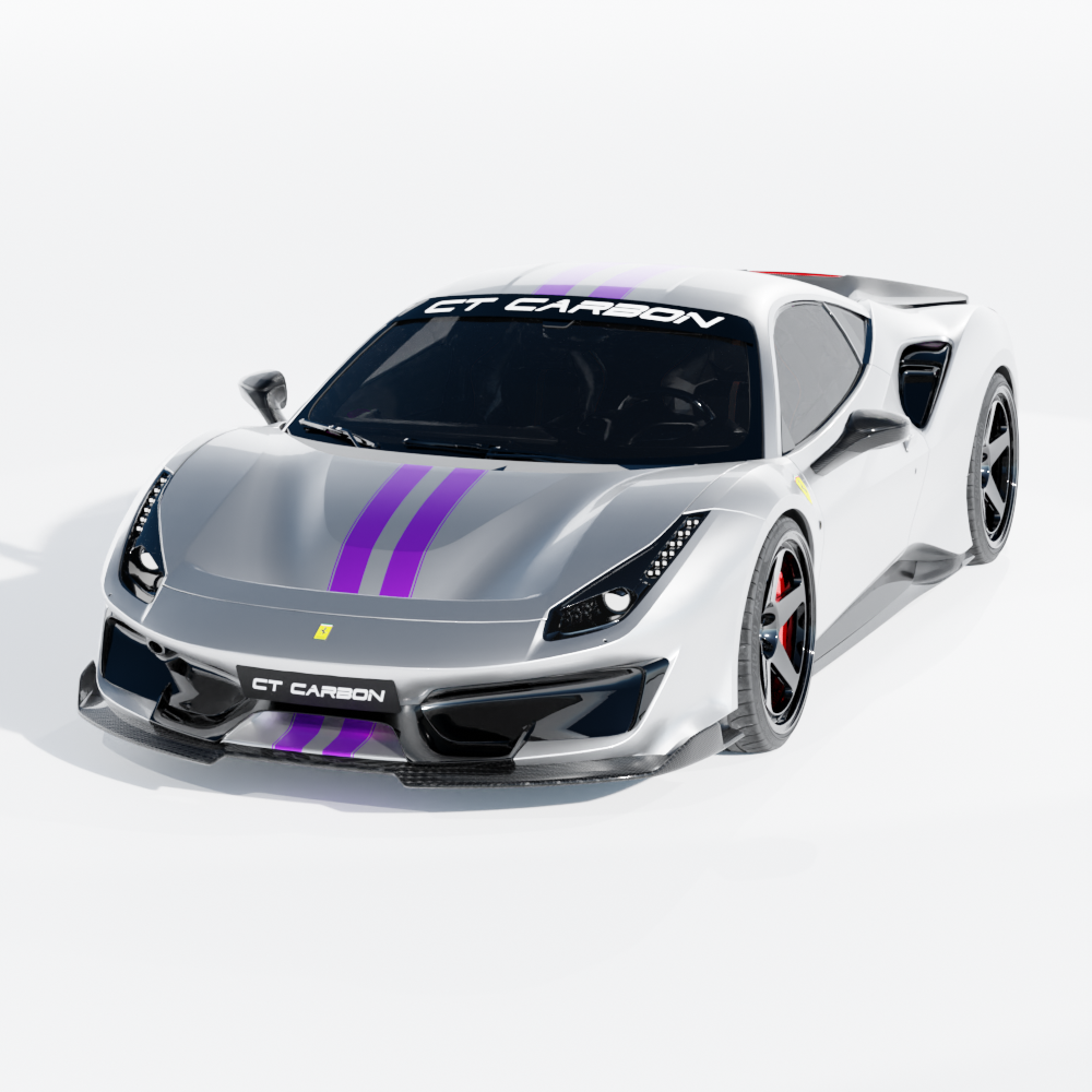 Kit de carbono para FERRARI 488 PISTA - CT DESIGN