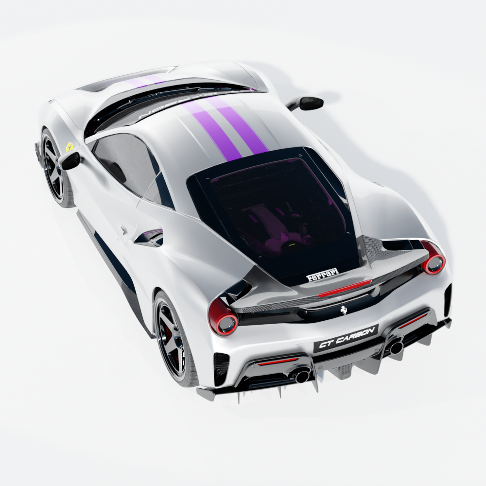 Kit de carbono para FERRARI 488 PISTA - CT DESIGN
